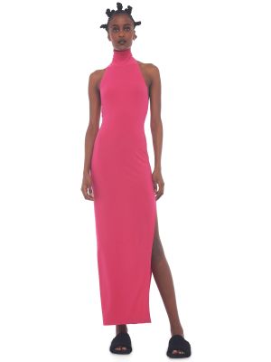 Halter Turtle Slit Gown