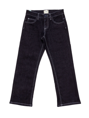 Fendi Kids Logo Embroidered Straight Leg Jeans