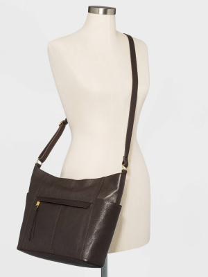 Bolo Pebble Hobo Handbag - Chocolate