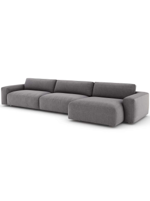 Fenton Raf Sectional, Montford Onyx