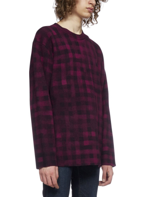 Kenzo Ghost Checked Knit Jumper