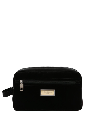 Dolce & Gabbana Logo Plaque Toiletry Bag