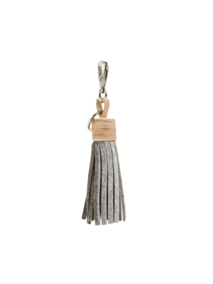 Felt Granite + Natural Tassel