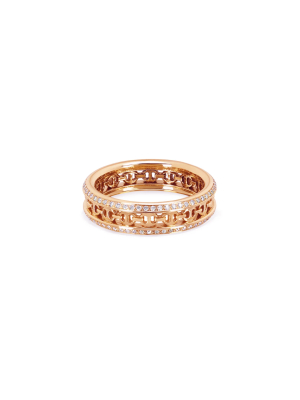 Chassis Band White Diamonds Rose Gold