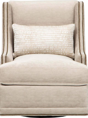 Lindsay Swivel Chair, Pearl