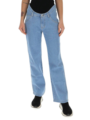 Opening Ceremony Curved Waistband Straight Leg Jeans