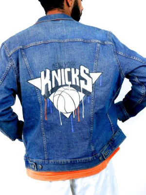 'go Knicks' Denim Jacket - Men