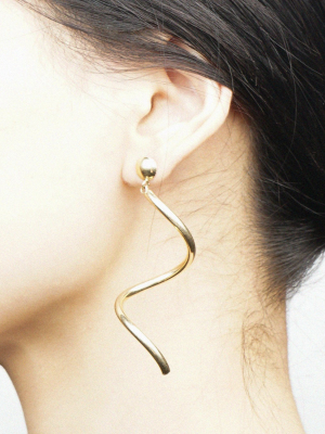 14k Gold Twist Earrings