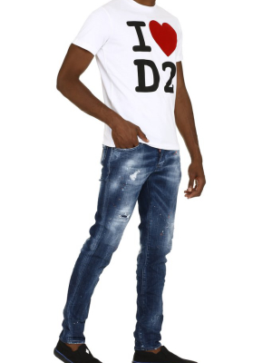 Dsquared2 I Love D2 Print T-shirt