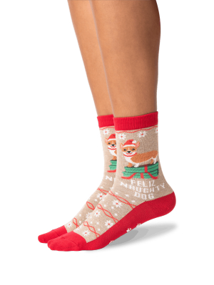 Women's Feliz Naughty Dog Socks