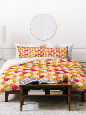 Pattern State Hex Duvet Set - Deny Designs