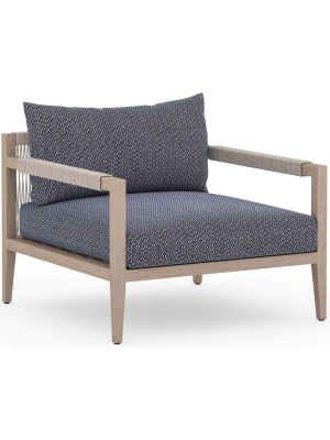 Sherwood Outdoor Chair, Faye Navy/washed Brown