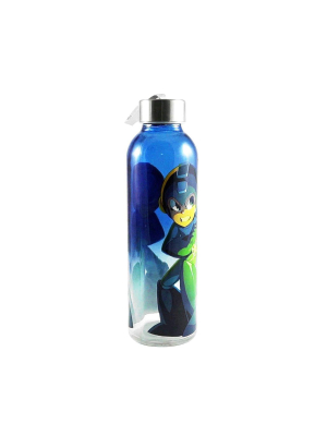 Just Funky Mega Man 20oz Glass Water Bottle