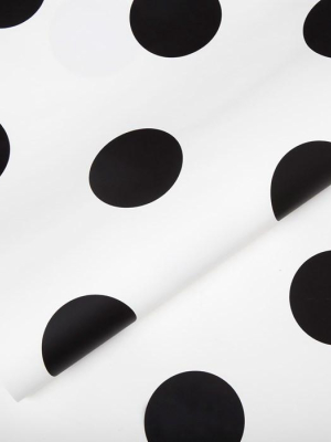 Dotty Wallpaper In Black From The Kids Collection By Graham & Brown