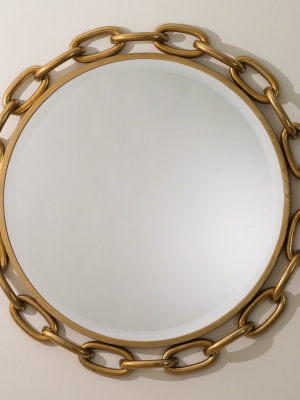 Linked Wall Mirror Gold