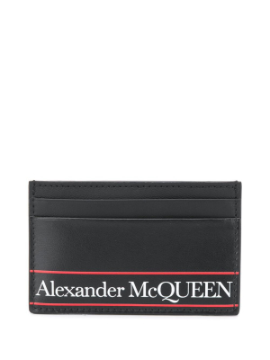 Alexander Mcqueen Logo Print Cardholder