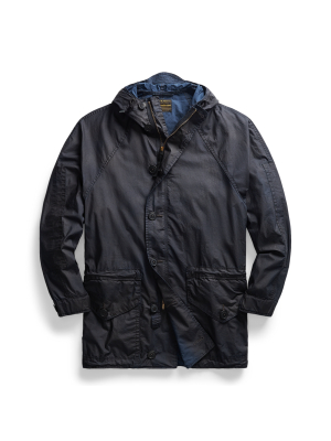 Waxed Cotton Hooded Jacket