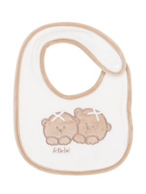 Le Bebé Enfant Embroidered Baby Bib