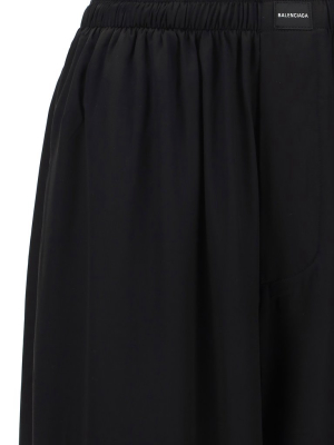 Balenciaga Elasticated Waist Wide-leg Pants