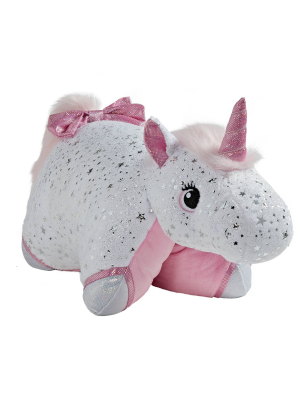 Glittery White Unicorn Plush - Pillow Pets