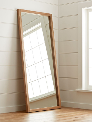 Linea Ii Natural Floor Mirror