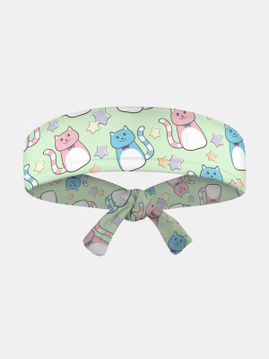 Charming Kittens Tie Headband