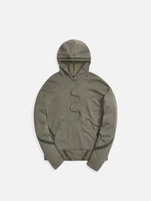 Greg Lauren Basic Hoodie - Army Fleece