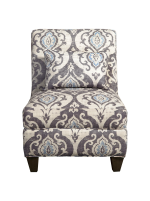 Blue Slate Collection Accent Chair Gray And Light/large Damaskhomepop
