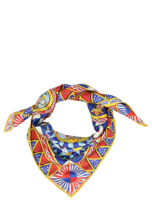 Dolce & Gabbana Silk Road Print Scarf