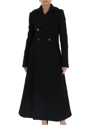 Bottega Veneta Double Breasted A-line Coat