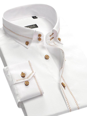 Pologize™ Long Sleeve Cotton Button Shirt