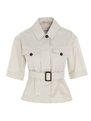 's Max Mara Rea Belted Short Sleeve Shirt