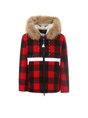 Moncler Checked Hooded Jacket