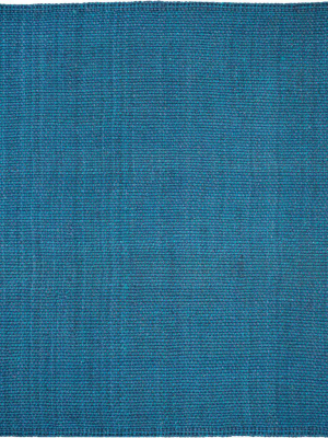 Natural Fiber Blue Area Rug