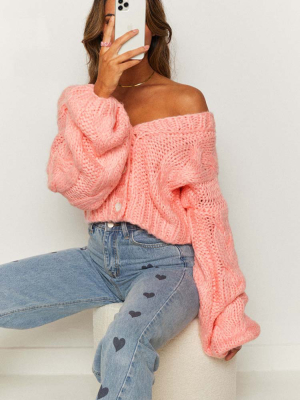 Chantilly Cardigan Soft Pink