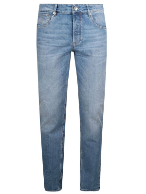 Brunello Cucinelli Logo Embroidered Straight-leg Jeans