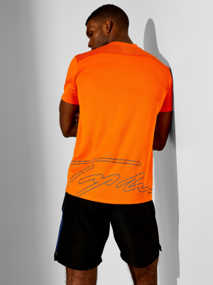 Signature Gym Orange Logo Gym T-shirt