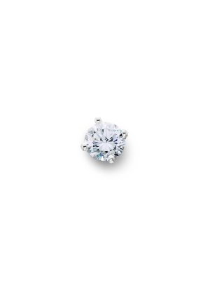 Pompeii3 1/4ct Single Diamond Single Stud 14k White Gold