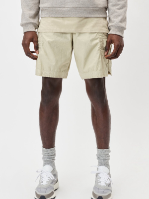 Cotton Poplin Frame Shorts / Desert