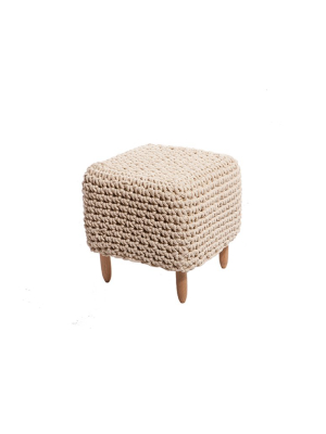 Square Crochet Stool