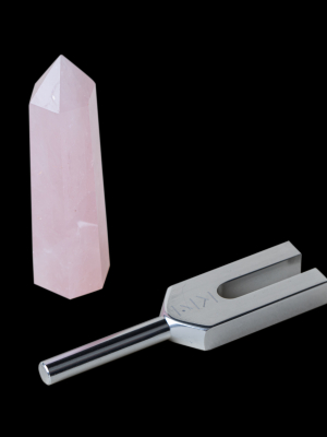 Unconditional Love: Tuning Fork & Rose Quartz Crystal