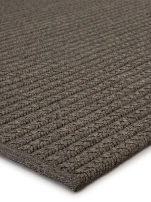 Iver Indoor/outdoor Solid Gray & Taupe Rug