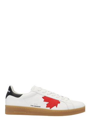 Dsquared2 Maple Leaf Patch Low-top Sneakers