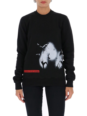 Rick Owens Drkshdw Graphic Print Sweatshirt