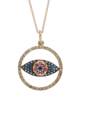 Round Open Eye Pendant P-chd-bs-rodo