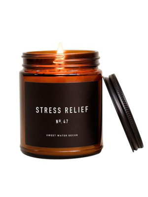 Stress Relief Soy Candle By Sweet Water Decor