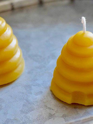 Beeswax Beehive Votive Candle