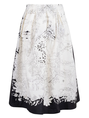 Etro Graphic Printed Midi Skirt