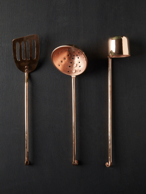 Copper Kitchen Tools, Set Of 3