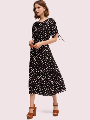 Mallow Dot Midi Dress